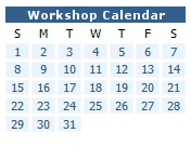 Workshop Calendar